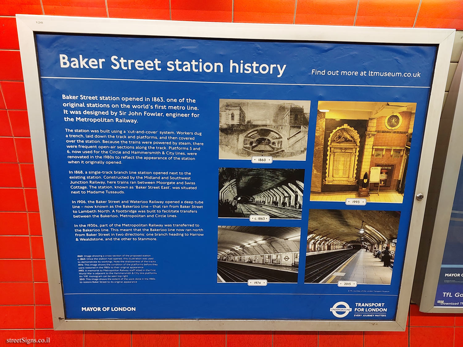 London - London Underground History - Baker Street Station