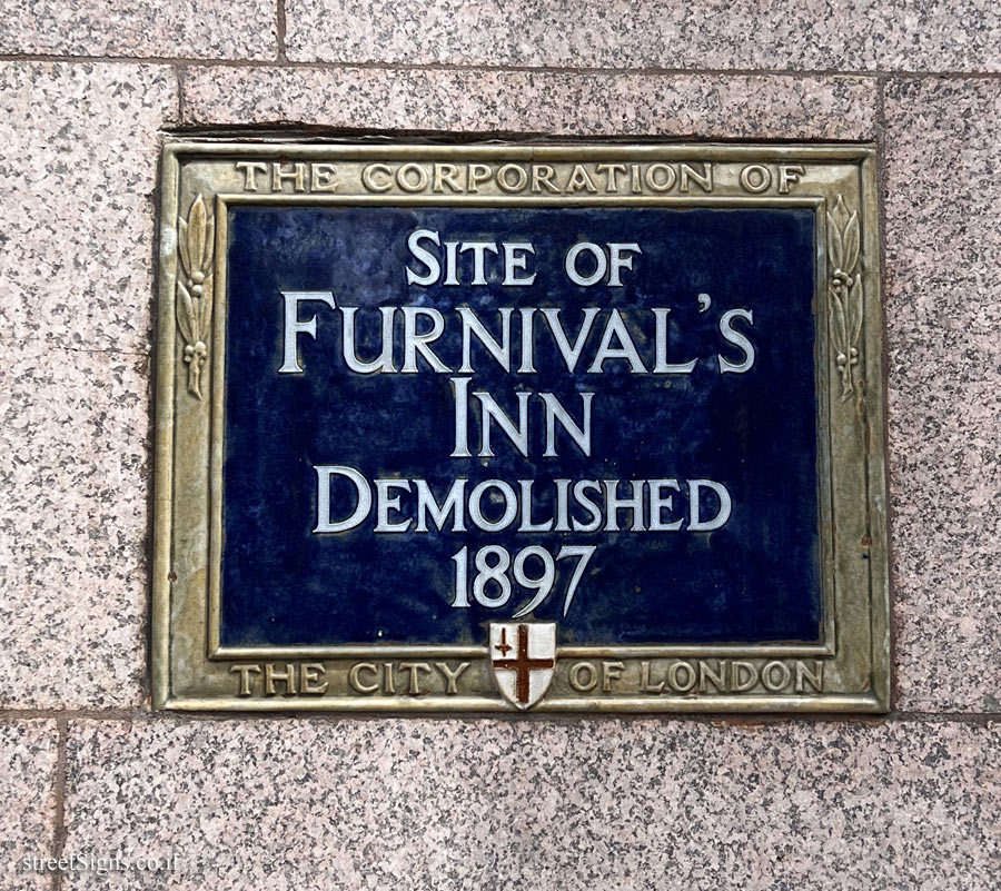 London - Where Furnival’s Inn was