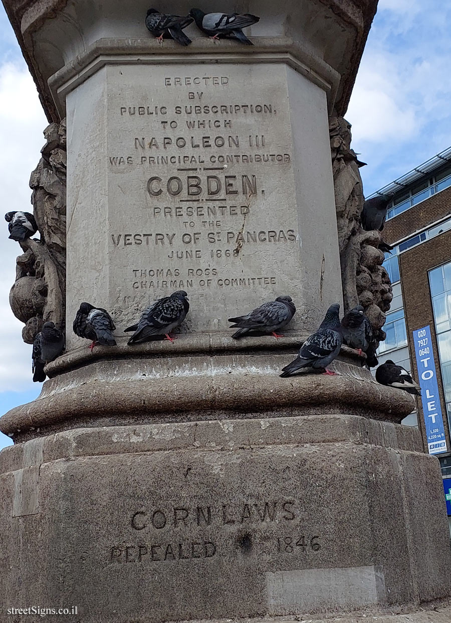 London - A statue commemorating Richard Cobden