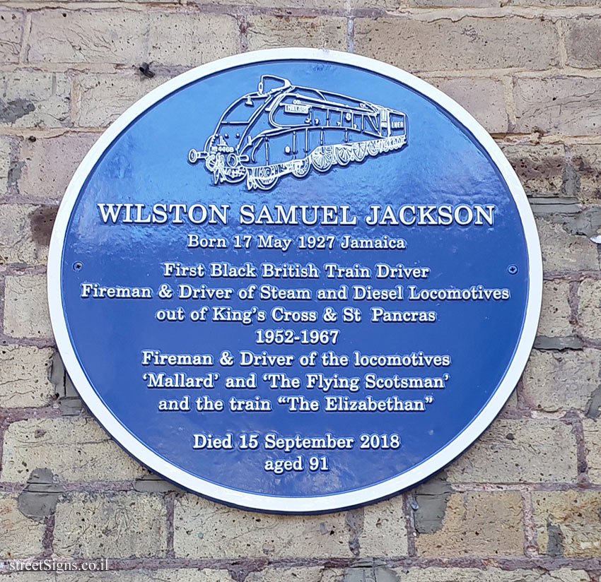 London - Commemorative plaque for the first black train driver at King’s Cross Station