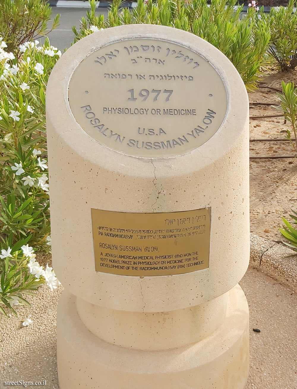 Rishon Lezion - Nobel Laureates Boulevard - Rosalyn Sussman Yalow