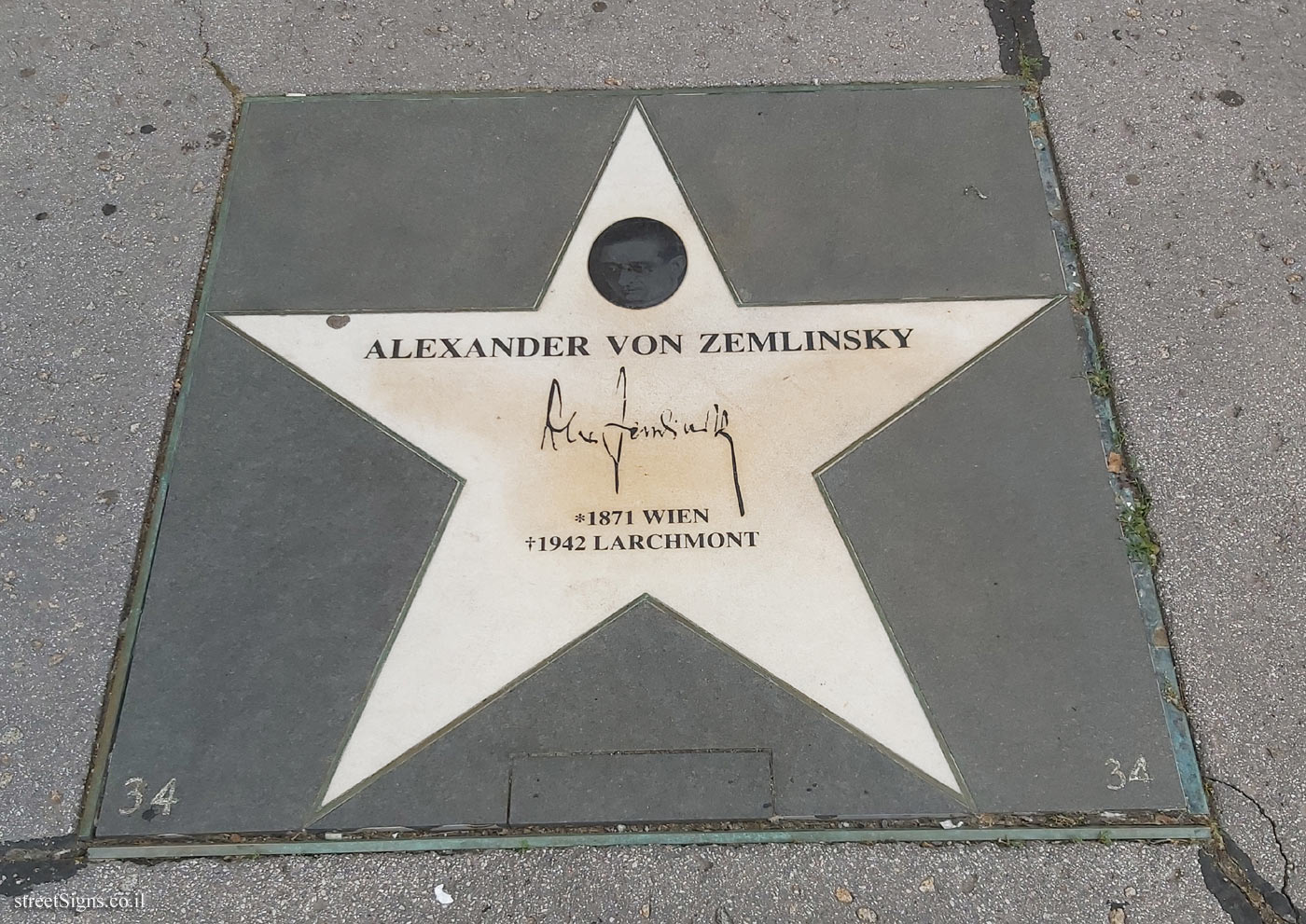 Vienna - Walk of Fame - Alexander von Zemlinsky