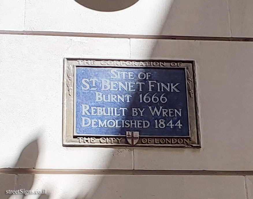 London - St Benet Fink Church