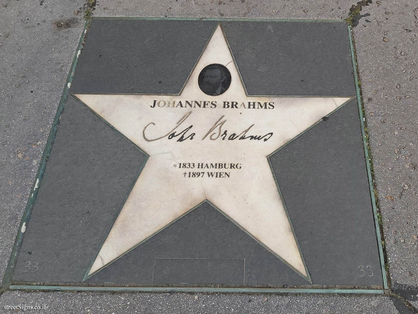 Vienna - Walk of Fame - Johannes Brahms