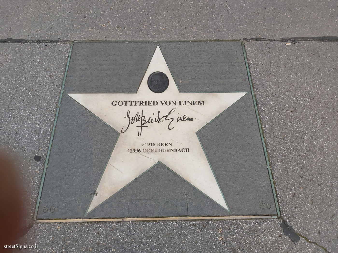 Vienna - Walk of Fame - Gottfried von Einem