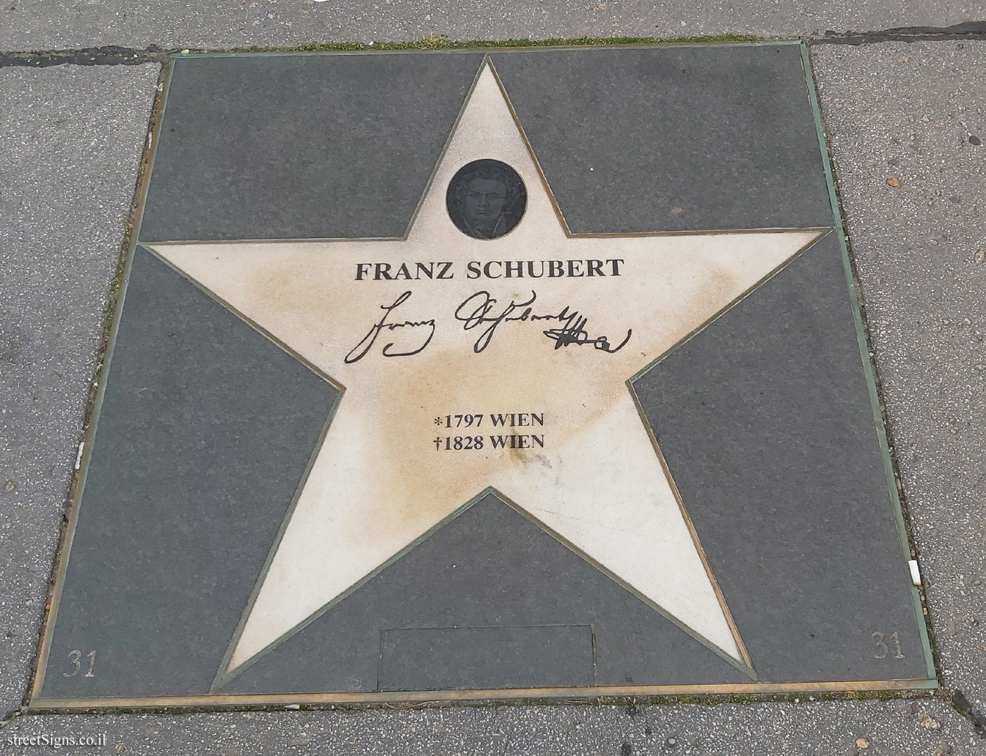 Vienna - Walk of Fame - Franz Schubert