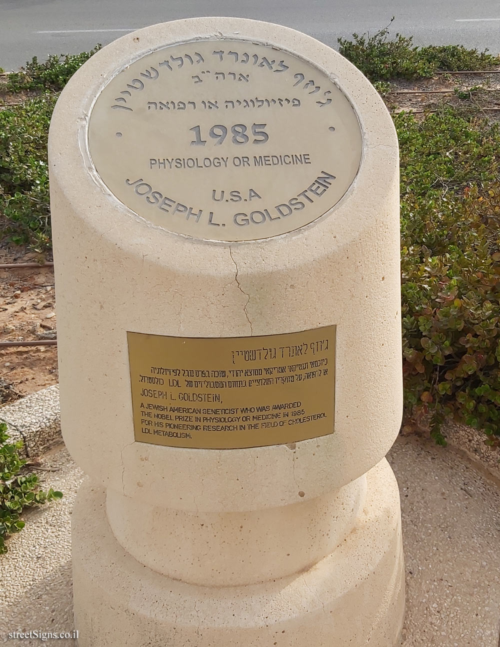 Rishon Lezion - Nobel Laureates Boulevard - Joseph L. Goldstein