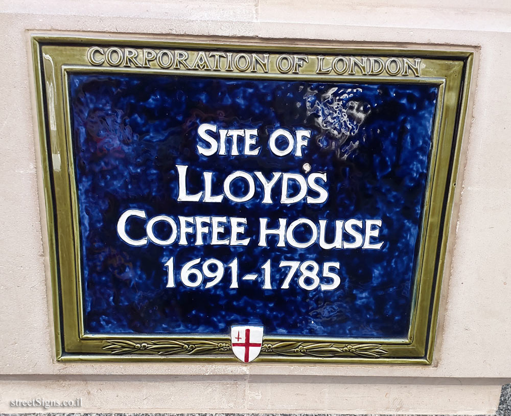 London - the place where Lloyd’s Coffee-House was