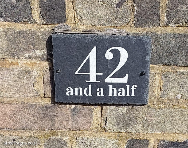 London - house number 42 and a half