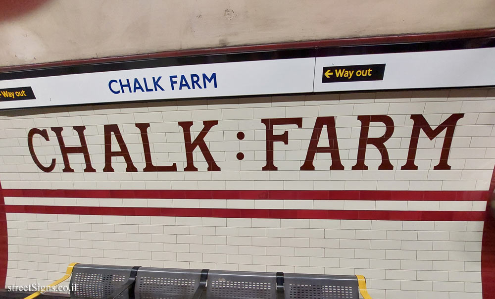 London - Chalk Farm Subway Station - Interior of the station