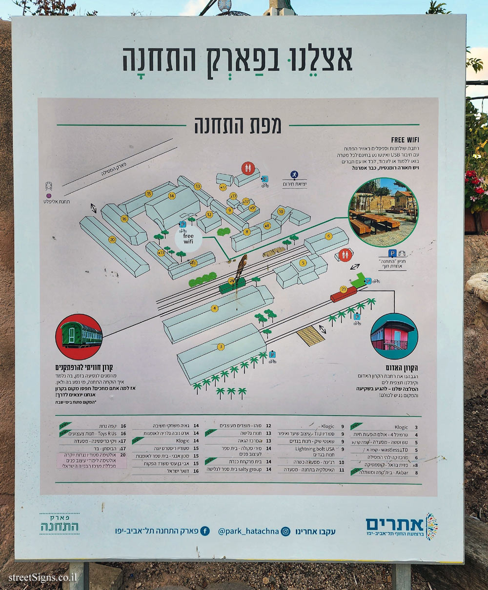 Tel Aviv - map of the HaTachana complex