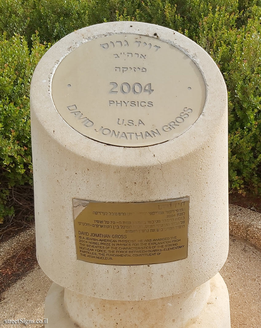 Rishon Lezion - Nobel Laureates Boulevard - David Gross