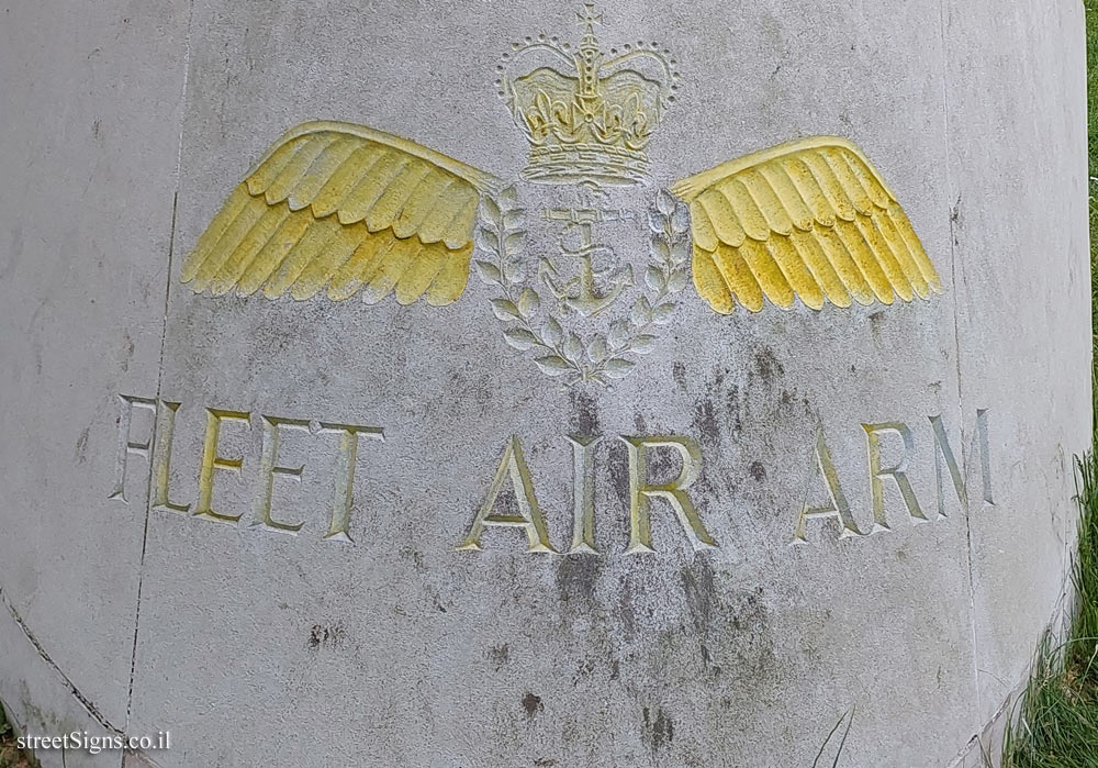 London - A monument commemorating the Fleet Air Arm
