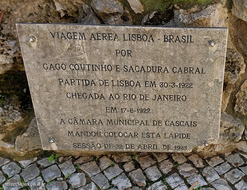 Cascais - a monument commemorating the flight of Gago Coutinho and Sacadura Cabral