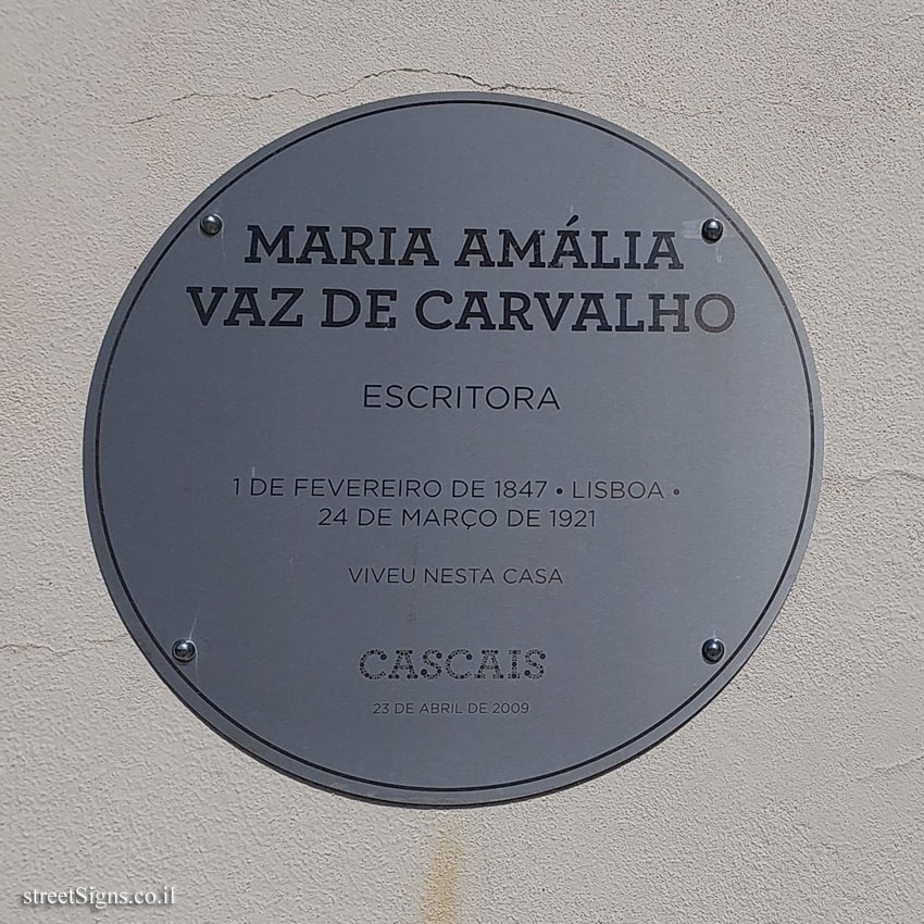 Cascais - the house where the writer Maria Amália Vaz de Carvalho lived