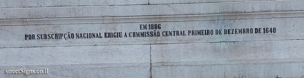 Lisbon - Restadores Square - the monument marking the liberation of Portugal from Spanish rule