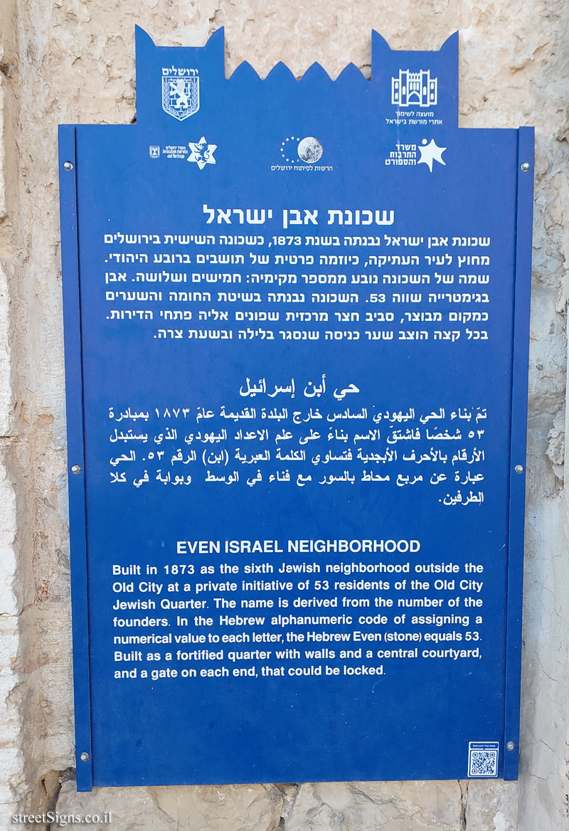 Jerusalem - Heritage Sites in Israel - Even Israel Neighborhood