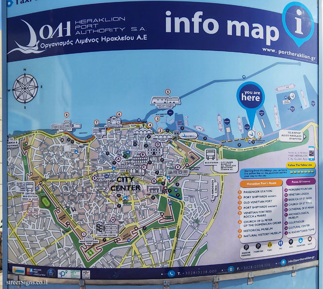 Heraklion - city center map