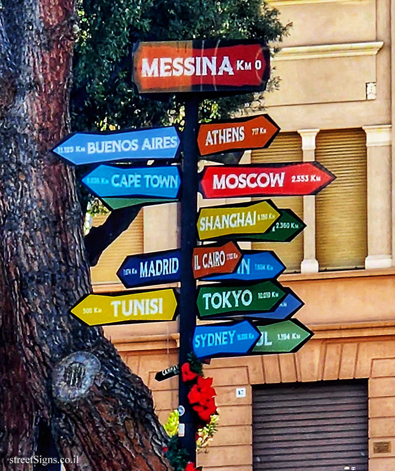 Messina (Sicily) - Distances from Messina to other cities in the world