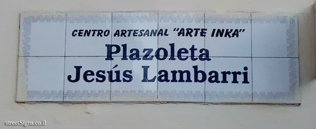 Cusco - Plazoleta Jesús Lambarri