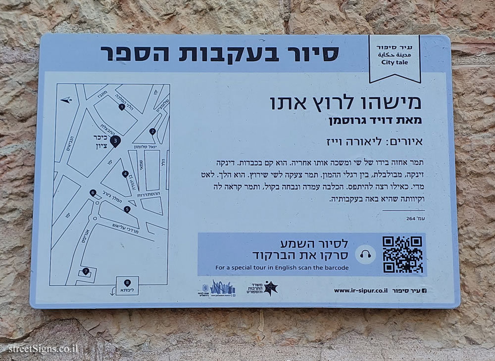 Jerusalem - A tour following the book "Someone to Run With" - Zion Square