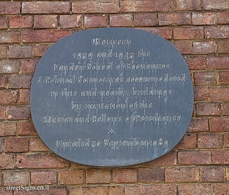 Cambridge - the place where the London School of Economics was located