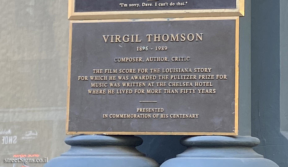 New York - Chelsea Hotel - Composer Virgil Thomson