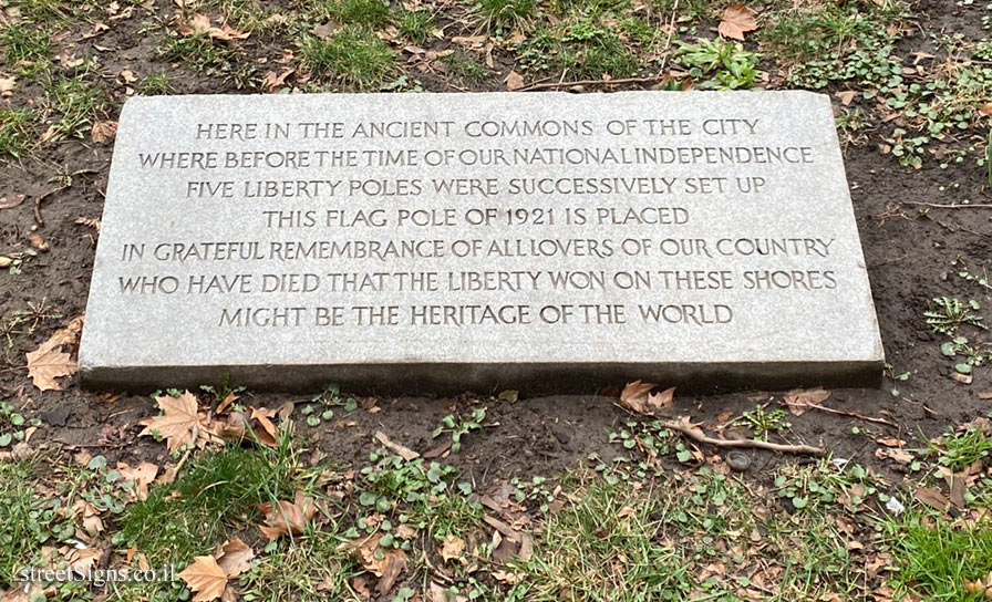 New York - Liberty Pole erected in 1921