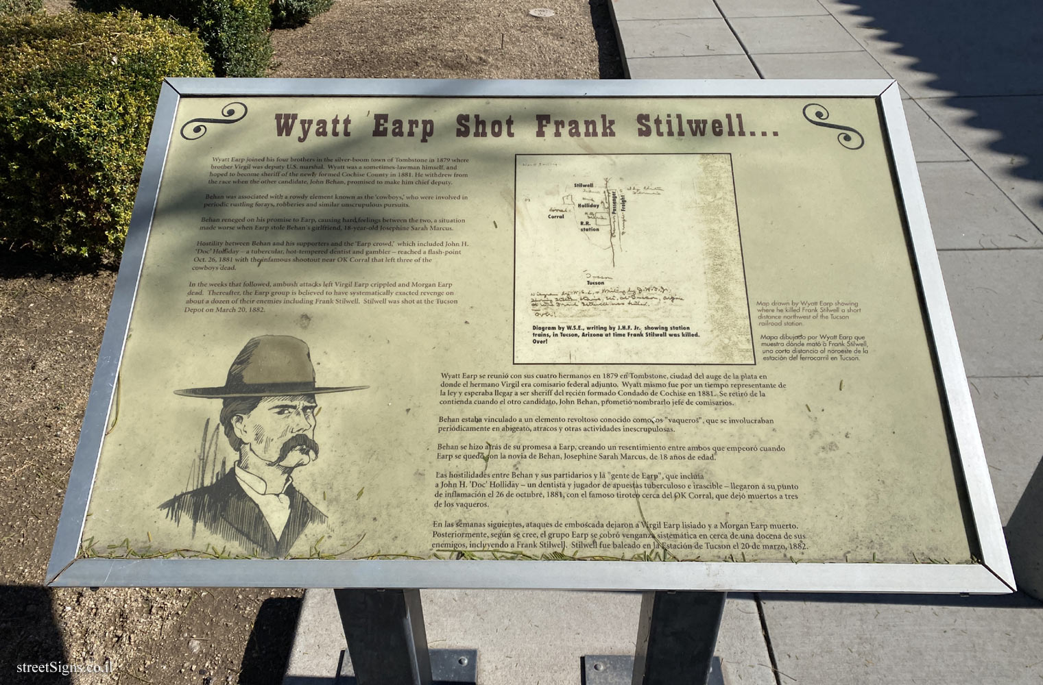 Tucson - Wyatt Earp Shot Frank Stilwell