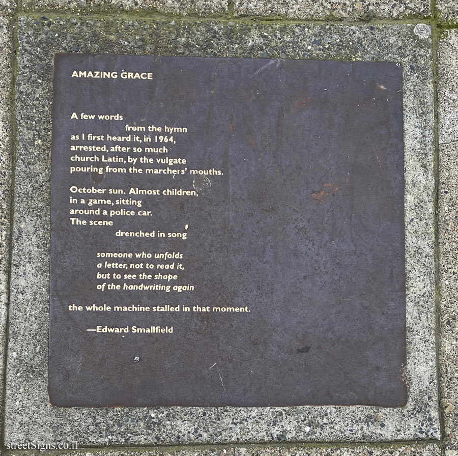 Berkeley - Berkeley Poetry Walk - "Amazing Grace" a song by Edward Smallfield