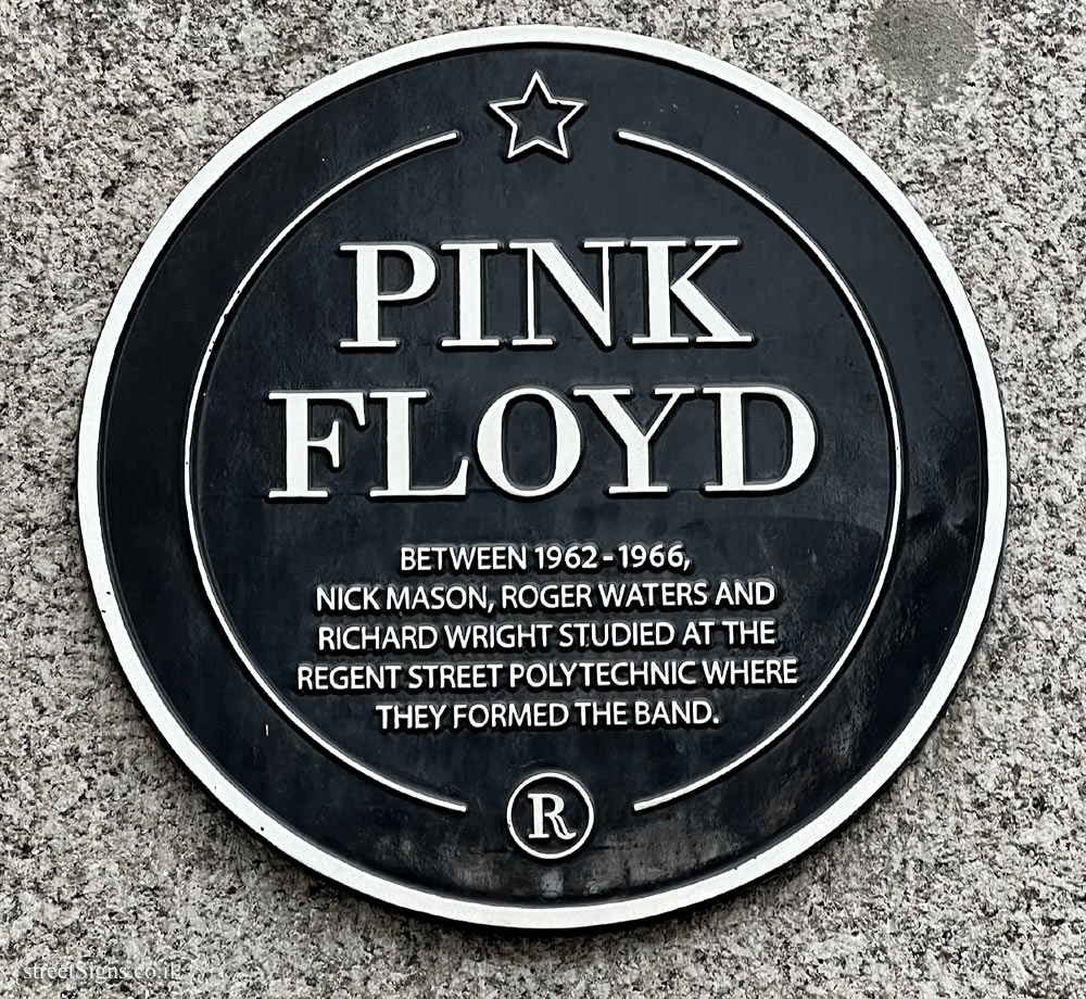 London - the place where they studied and formed the rock band Pink Floyd