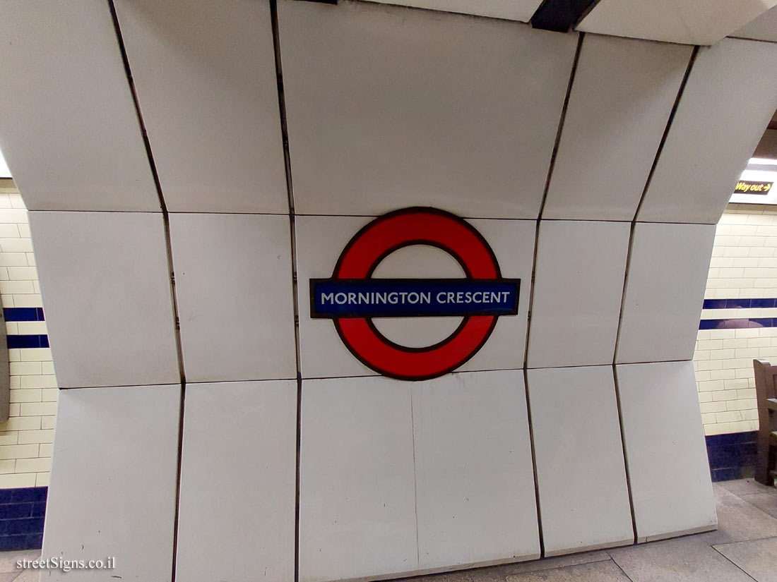 London - Mornington Crescent Subway Station - Interior of the station