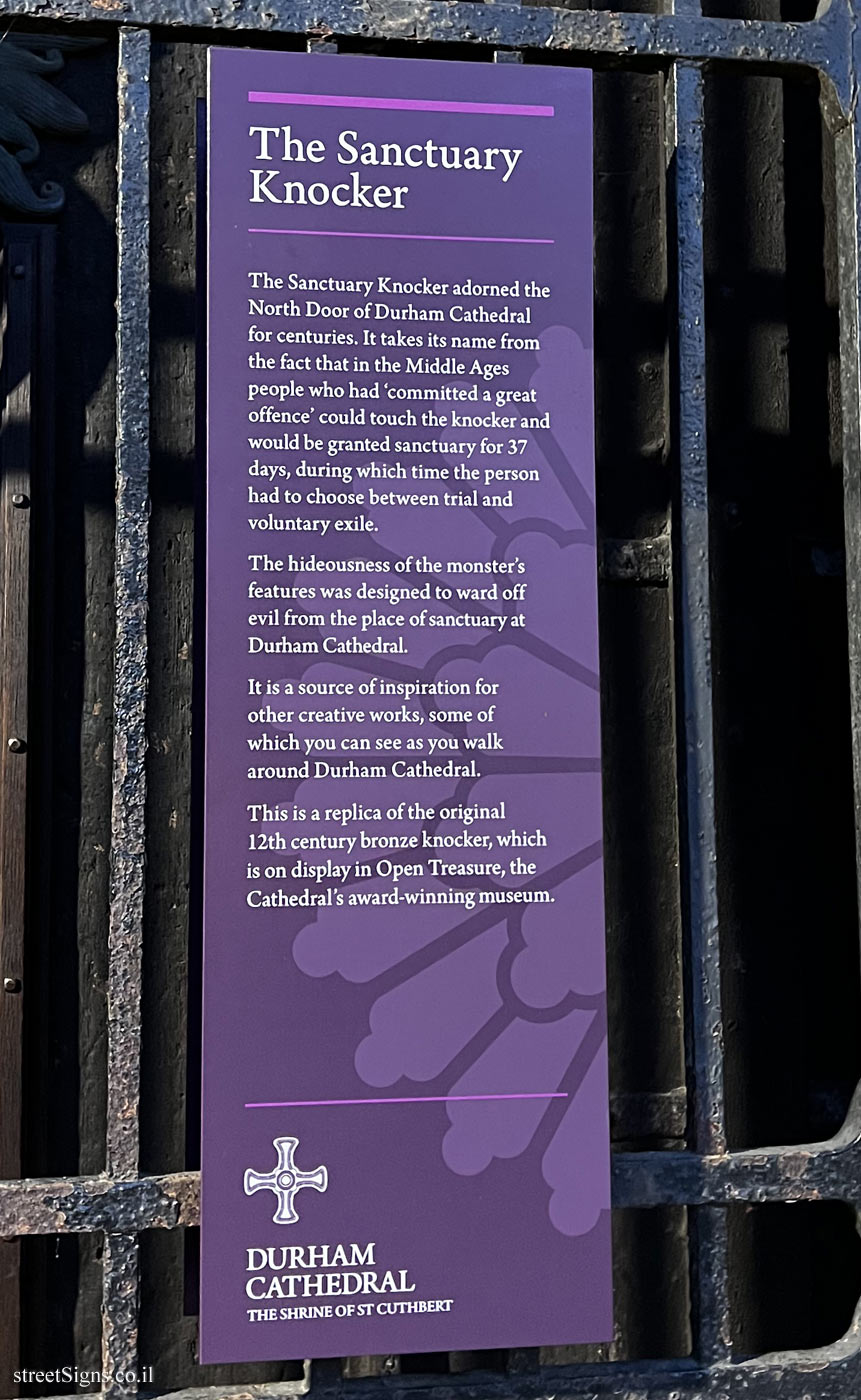 Durham - Durham Cathedral - The Sanctuary Knocker