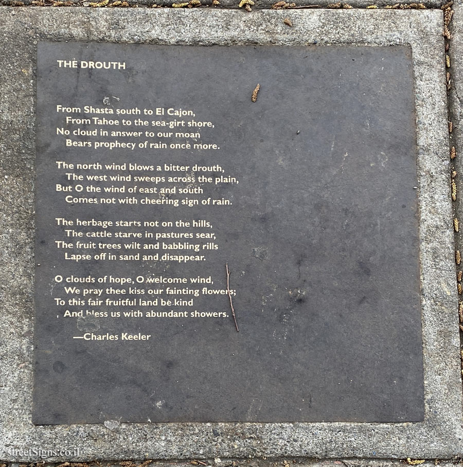 Berkeley - Berkeley Poetry Walk - "The Drouth" a song by Charles Keeler