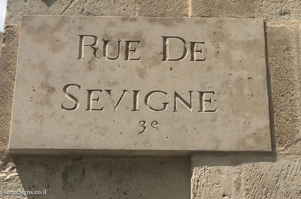 Paris - Rue de Sévigné