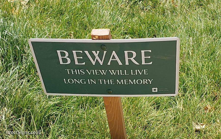 London - Kenwood House - Warning against addiction to scenery