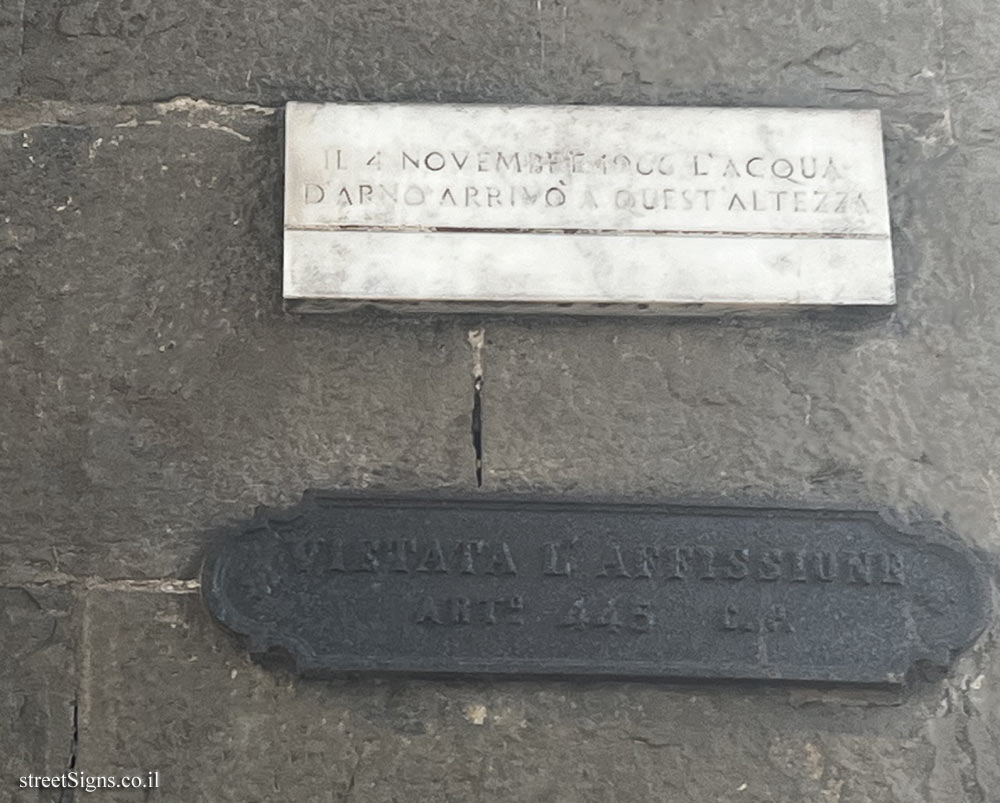 Florence - commemorating the flood of 1966