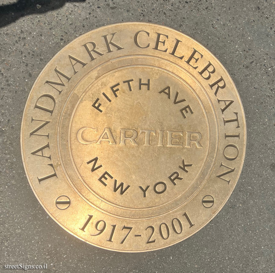 New York - Cartier - New York historical landmark