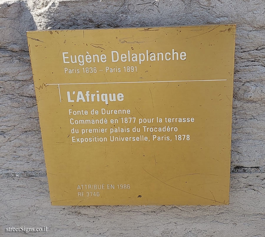Paris - Musée d’Orsay - "Africa" outdoor sculpture by Eugène Delaplanche