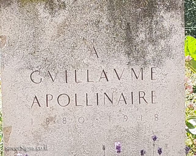 Paris-"Poetry" an outdoor sculpture by Pablo Picasso dedicated to Guillaume Apollinaire