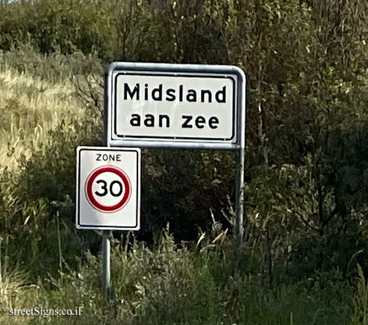 Midsland (Terschelling) - The beginning of the jurisdiction of the village