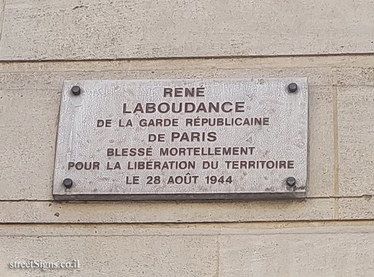 Paris - where René Laboudance was mortally wounded in the struggle for the liberation of Paris