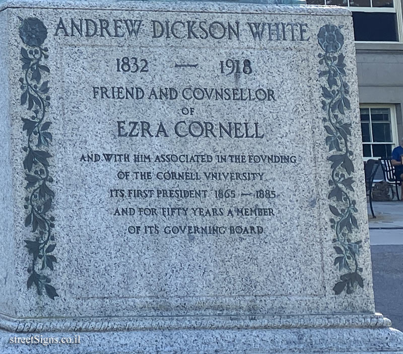 Ithaca - Cornell University - Statue of Andrew Dixon White