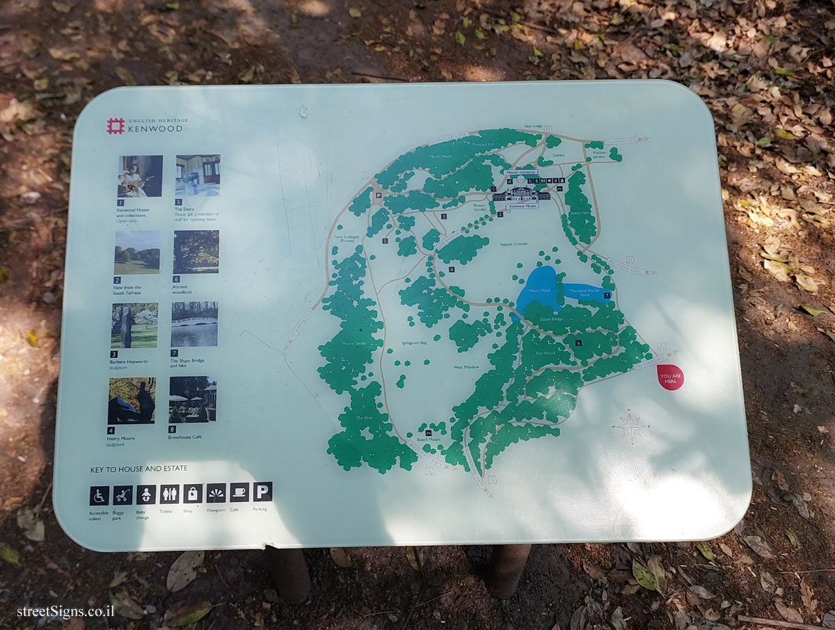 London - Kenwood - site map