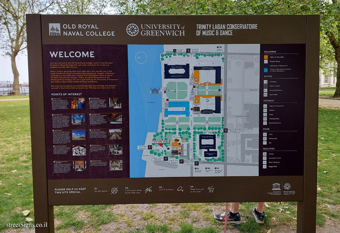 London - Greenwich - Royal Naval College - Sitemap