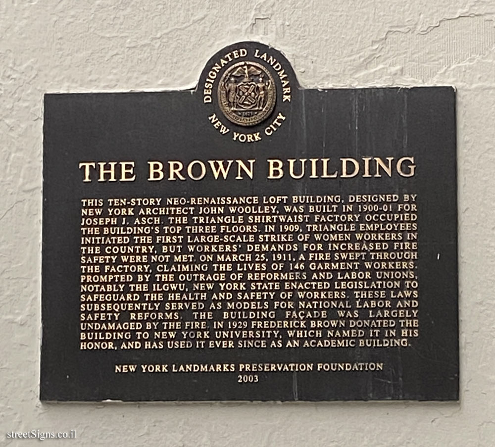New York - Buildings for Conservation - Brown Building