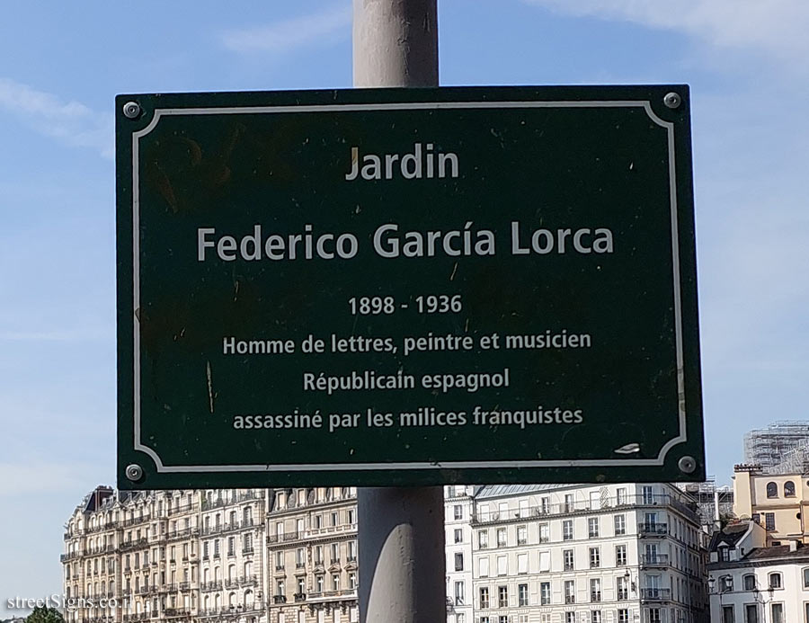 Paris - Federico García Lorca Garden