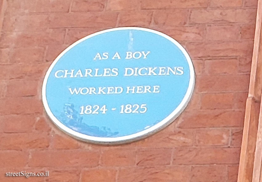 London - the place where Charles Dickens worked when he was 12 years old