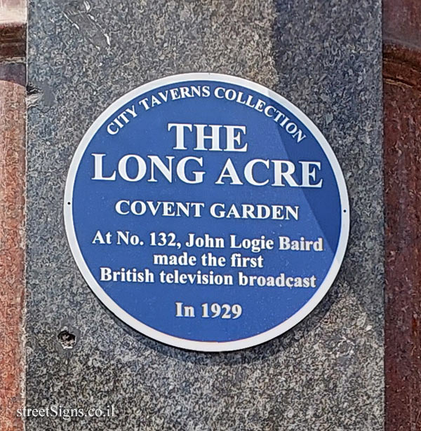 London - the place where the first television broadcast was held in Great Britain