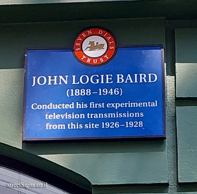 London - the house where John Logie Baird made his first experiments